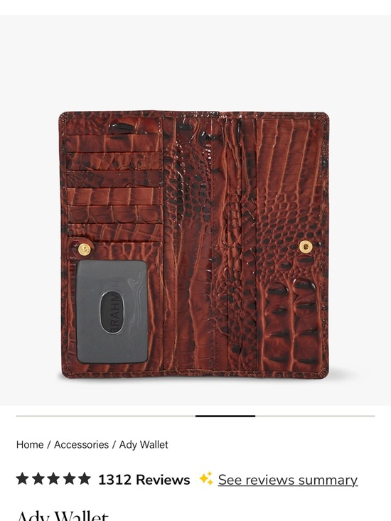 Brahmin Finley Satchel Melbourne Pecan & Ady Wallet - Picture 16 of 16